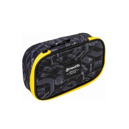 pouzdro Meatfly XL Pencil Case 26/27 Blueprint Black