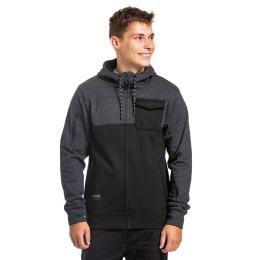 pánská technická mikina Meatfly Josh Hoodie 23/24 Heather Black