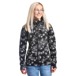 dámská technická mikina Meatfly Alisha Hoodie 23/24 Blossom Black