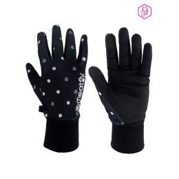 Dámské rukavice Ladies Meatfly Powerstretch 2022 Black Dots