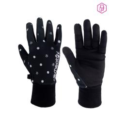 Dámské rukavice Ladies Meatfly Powerstretch 23/24 Black Dots