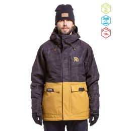 pánská zimní bunda na lyže/snowboard Meatfly Vertigo Jacket 23/24 Wood/Morph Black