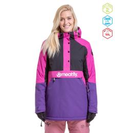 dámská zimní bunda na lyže/snowboard Meatfly Aiko Jacket 23/24 Petunia/Black