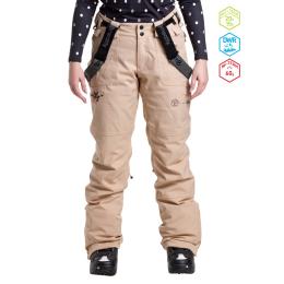 dámské zimní kalhoty na lyže/snowboard Meatfly Foxy Pants 23/24 Latte