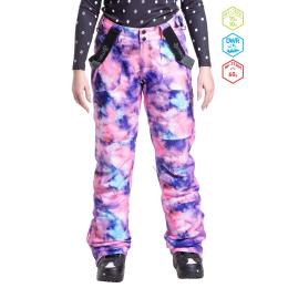 dámské zimní kalhoty na lyže/snowboard Meatfly Foxy Pants 23/24 Peach Aquarel