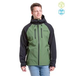 Pánská jarní softshell bunda Meatfly Rasmussen 2024 Forest green/Black