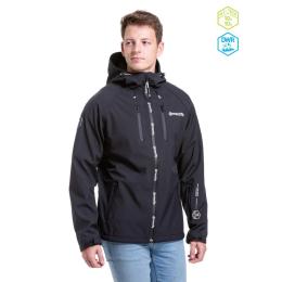 Pánská jarní softshell bunda Meatfly Rasmussen 2024 Logo Black