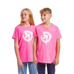 Dětské tričko Meatfly Sprayed 2024 Neon Pink