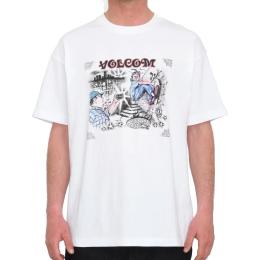 pánské triko Volcom Street Keutchi 2024 White
