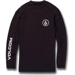 koupací triko Volcom Lido LS 2024 Black