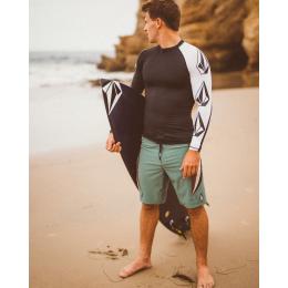 pánské koupací triko Volcom Surf Vitals J Robinson 2024 Black