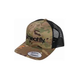 Pánská kšiltovka Meatfly Logo Trucker 2024 Black Multicam