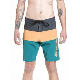 Pánské plavky Meatfly Mitch Boardshorts 21" 2024 Snake Green/Camel