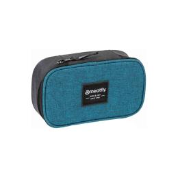 Pouzdro Meatfly XL Pencil Case 2022 Petrol Heather/Charcoal