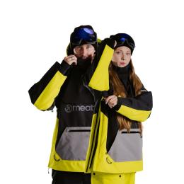 Zimní unisex bunda Meatfly Maddie Jacket 2024 Grey Lime