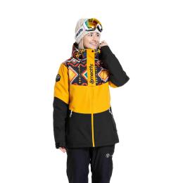 Dámská bunda na lyže/snowboard Meatfly Kirsten 2024 Sunflower/Black Jones