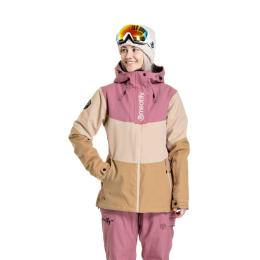 Dámská bunda na lyže/snowboard Meatfly Kirsten 2024 Latte/Dusty Rose