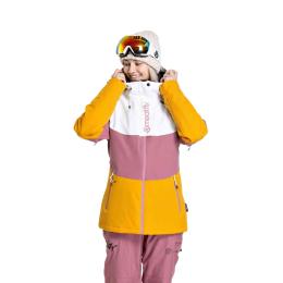 Dámská bunda na lyže/snowboard Meatfly Kirsten 2024 White/Sunflower