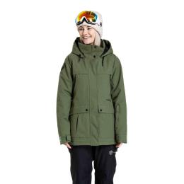 Dámská bunda na lyže/snowboard Meatfly Terra 2024 Bronze Green
