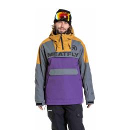 Zimní bunda na lyže/snowboard Meatfly Zenith jacket 2024 Dark Grey/Petunia