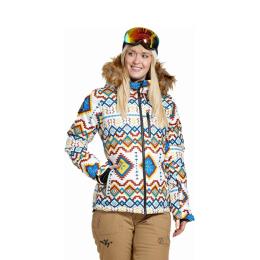 Dámská SNB & SKI bunda Meatfly Bonie 2024 White Jones
