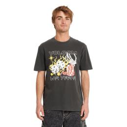Pánské triko Volcom Pass Line 2025 Black