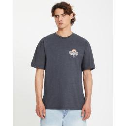 pénské triko VOLCOM Sure Thing 2025 Heather Black