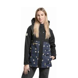 Dámská podzimní šusťáková bunda Meatfly Xita Jacket 2025 Yellow Dots
