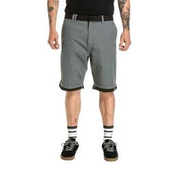 Pánské kraťasy Meatfly Barry 2.0 202 5 Grey/Black Ripstop