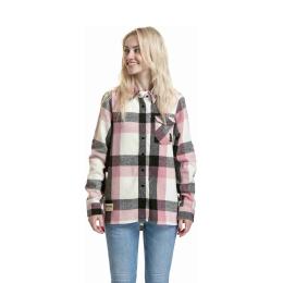 Dámská košile Meatfly Dora Premium 2025 Pink/Brown