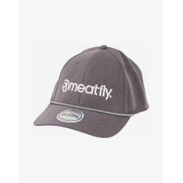 Kšiltovka Meatfly Gaten Flexfit 2025 Grey / White Logo