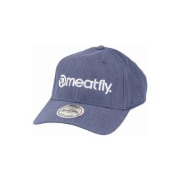 Kšiltovka Meatfly Gaten Flexfit 2025 Blue / White Logo