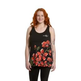 Dámské tílko Meatfly Zoe 2025 Red Flowers