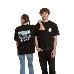 Unisex Tričko Meatfly Cachuma 2025 Black Blured