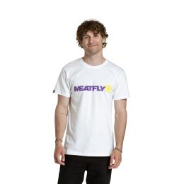 Pánské Tričko Meatfly Logex 2025 Lilac/White