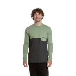 Pánské Tričko Meatfly Harvey 2025 Basil/Charcoal Heather