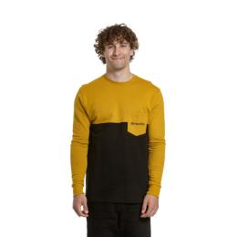 Pánské Tričko Meatfly Harvey 2025 Mustard/Black