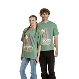 Unisex Tričko Meatfly Junglist 202 5 Grey Leaf
