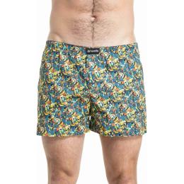 Pánské trenýrky Meatfly Agostino Boxershorts 25/26 Blue Partyboi/Cityboi