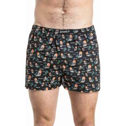 Pánské trenýrky Meatfly Agostino Boxershorts 25/26 SK8 Skeleton/Fly