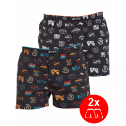 Pánské trenýrky Meatfly Agostino Boxershorts 25/26 Badges