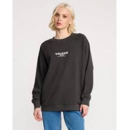 Mikina Volcom stone magic crew 25/26 Black vintage