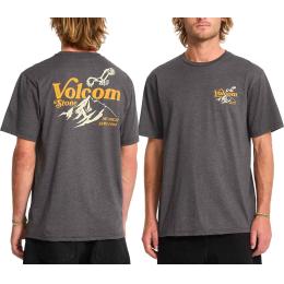triko VOLCOM Back Country HTH SS Tee 25/26 Heather Black