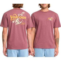 triko VOLCOM Back Country HTH SS Tee 25/26 Merlot