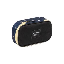 Pouzdro Meatfly XL Pencil Case 25/26 Yellow Dots