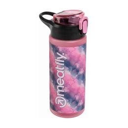 Láhev na vodu Meatfly Collie Bottle 25/26 Black/Pink 700ml