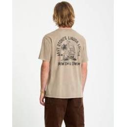 Pánské triko VOLCOM Liquor Locker T-Shirt 25/25 Brindle