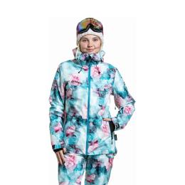 Dámská zimní bunda na lyže/snowboard Meatfly Kirsten jacket 25/26 Pink Flowers
