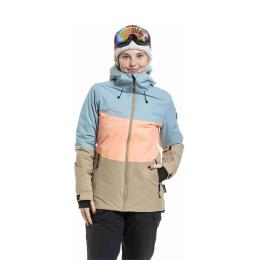 Dámská zimní bunda na lyže/snowboard Meatfly Kirsten jacket 25/26 Safari/Cloud