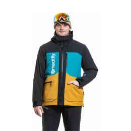 Pánská zimní bunda na lyže/snowboard Meatfly Manifold jacket 2 5/2 6 Black/Chai tea
